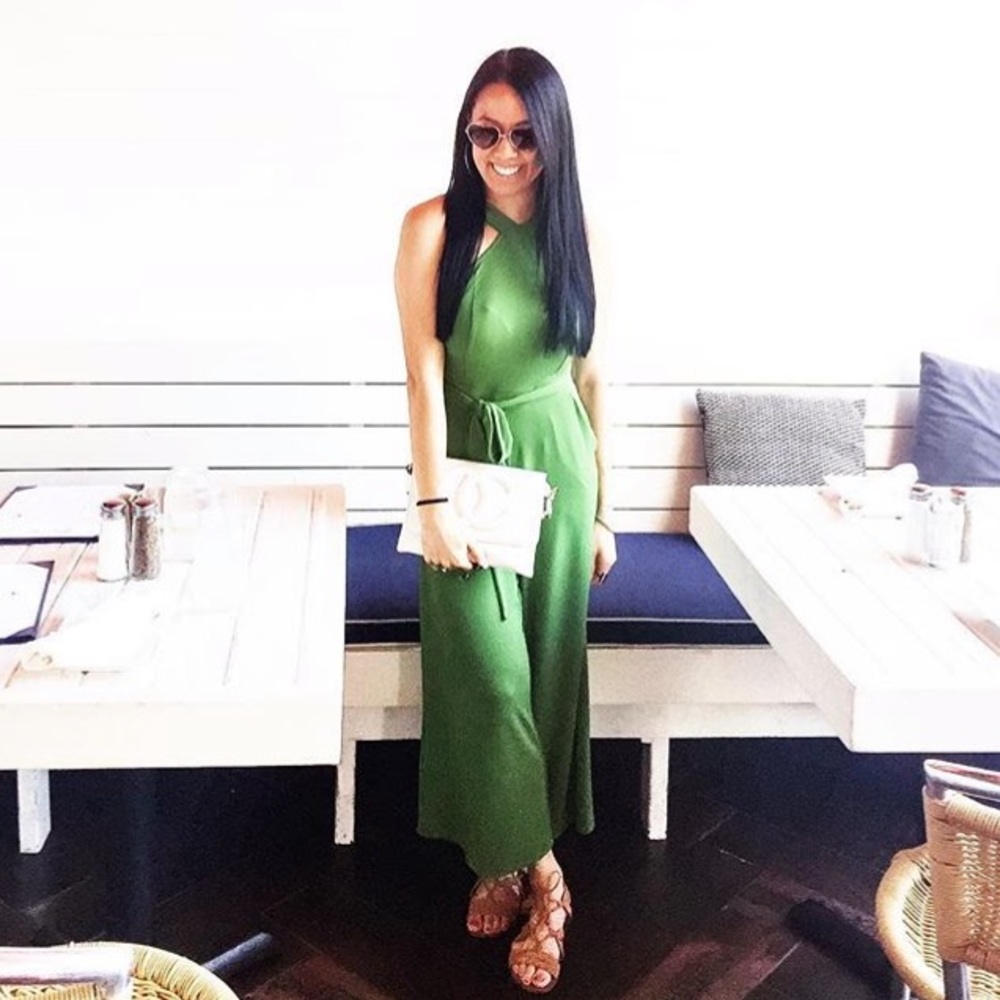 Green maxi jumpsuit - NY&C